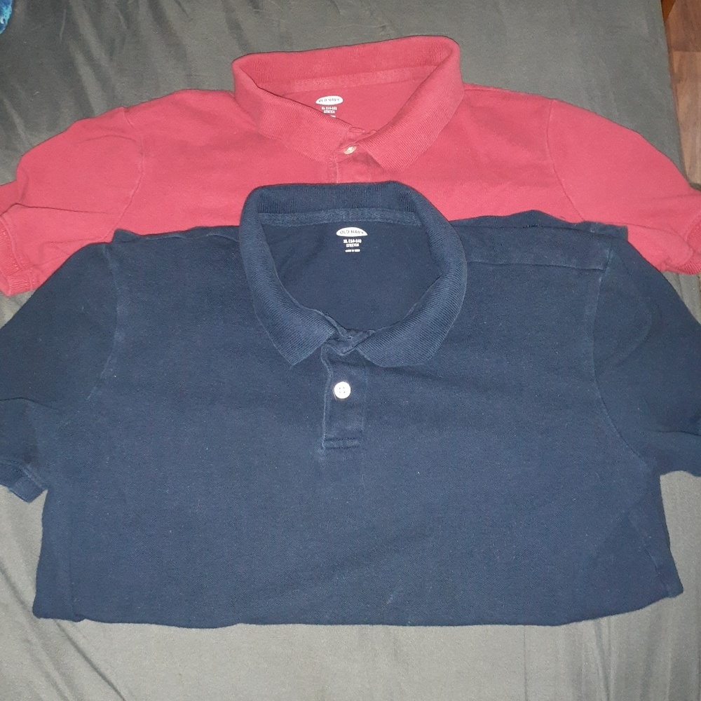 2 polos, not just 1- Husky size boys polos